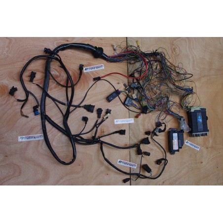 Engine wiring harness with computers Audi 90 443907397N